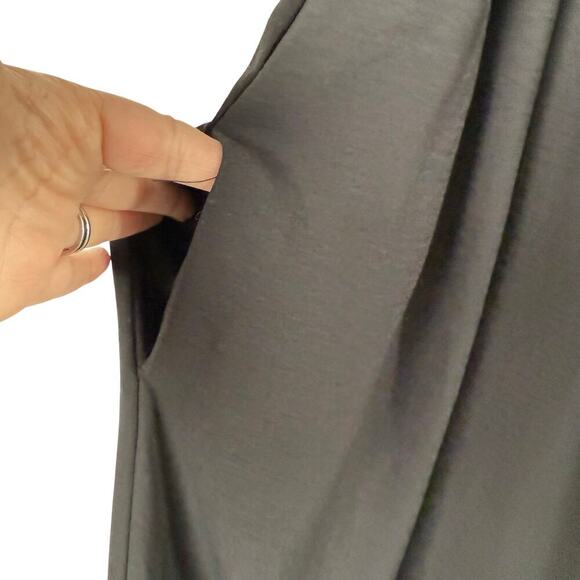 GibsonLook Summer Nights Ruffle Maxi Dress in Black Sleeveless w/ Pockets, XS - Picture 8 of 13